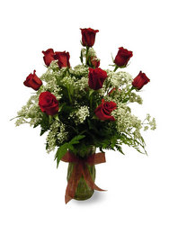 Dozen Roses from Ladybug's Flowers & Gifts, local florist in Tulsa