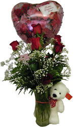 Half Dozen Valentine Special from Ladybug's Flowers & Gifts, local florist in Tulsa