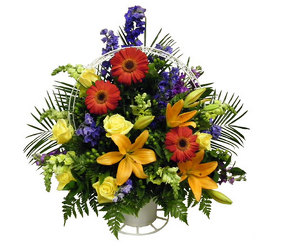 Warm Comforts Basket from Ladybug's Flowers & Gifts, local florist in Tulsa