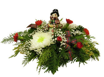 Woodland Snowman from Ladybug's Flowers & Gifts, local florist in Tulsa