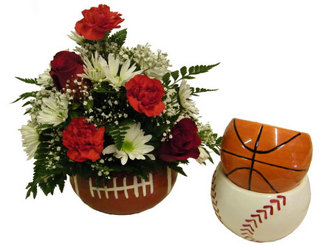 Sport Bowls from Ladybug's Flowers & Gifts, local florist in Tulsa